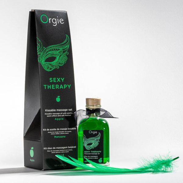 Orgie Lips Massage Kit Apple 蘋果味可食用熱感按摩油 100ml：圖片 3